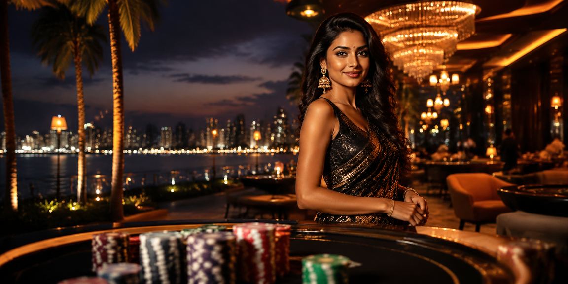 Excited user registering a mobile casino account at night market in India