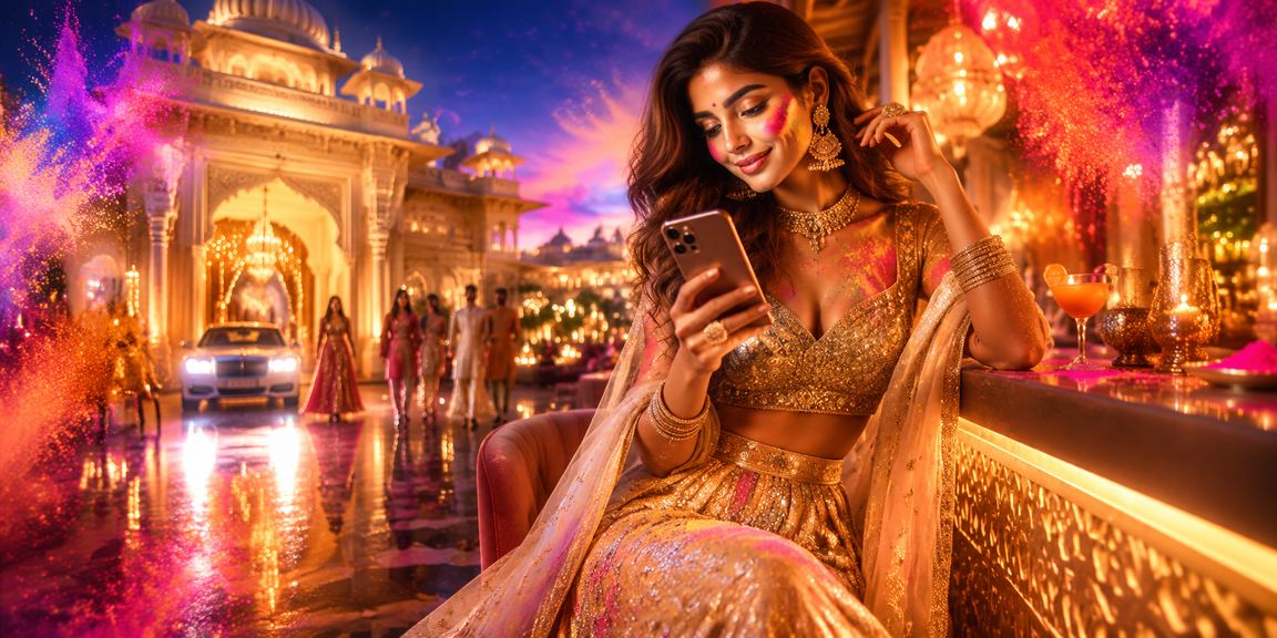 Mobile casino user enjoying gaming on smartphone in India